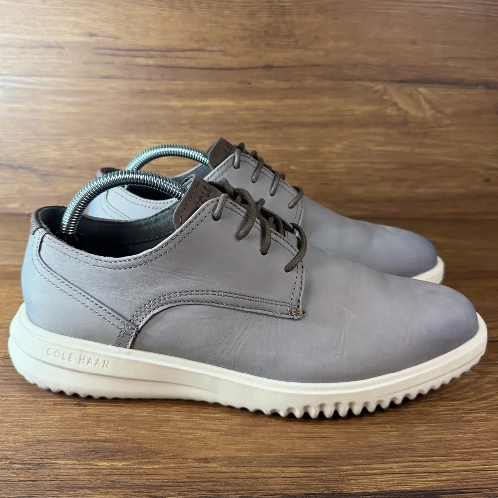 Cole Haan Men's Grand+ Plain Toe Leather Oxford Shoes C36982 Size 9.5